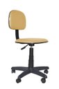 Ver imagem 1 de Cadeira Secretaria Giratoria Polo - Couro SinteticoCorano - Bege