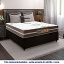 Ver imagem 2 de Cama Box Baú Casal Suede + Colchão Molas Ensacadas Texas Prime Colchões 138x188x63cm Preto
