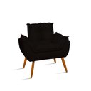 Ver imagem 2 de Kit Namoradeira Opala + 2 Poltronas para Sala Balaqui Decor Cor:preto