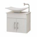 Ver imagem 2 de Gabinete Banheiro em Mdf Bali com Cuba e sem Espelheira