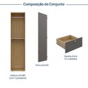 Ver imagem 3 de Módulo 45x180 1 Porta 3 Gavetas Frame CabeCasa MadeiraOriginals