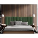 Ver imagem 1 de Cabeceira Painel Modulado Rony 200cm Veludo Verde - Luxo Estofados - Cor: Verde