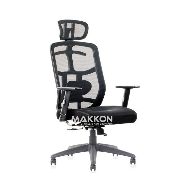 Cadeira Escritório - Preta MK-4007N - Makkon