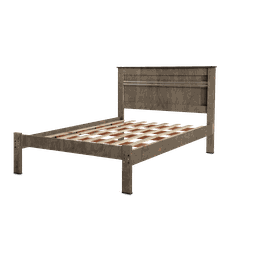 Cama de Casal Carvalho Dallas II Tebarrot Móveis - 1 Cama de Casal Carvalho Dallas II Tebarrot Móveis - 1