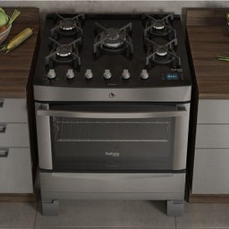 Fogão 5 Bocas Automático Vitrum Timer Digital Itatiaia Bivolt - 1