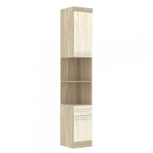 Mesa de Cabeceira Alto Modulado 2 Portas 1 Gaveta Master Luciane Móveis