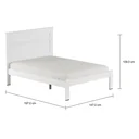 Ver imagem 4 de Cama de Casal Branco Dallas II Tebarrot Móveis