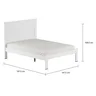 Cama de Casal Branco Dallas II Tebarrot Móveis - 4