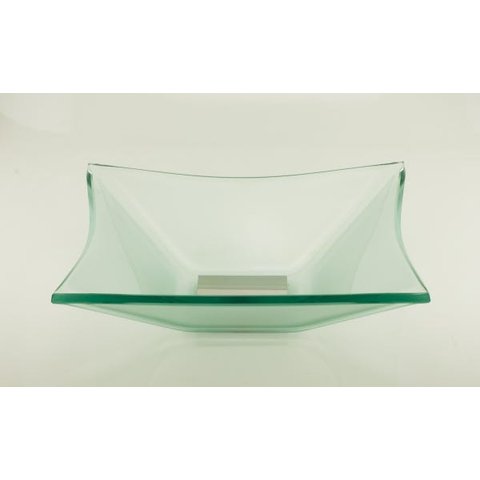 Cuba De Vidro Banheiro Lavabo Sulle Quadrada Incolor