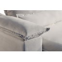 Ver imagem 6 de Sofá Retrátil Reclinável Molas Pillow15 Adam Veludo OffWhite 2,3m