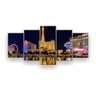 Quadro Decorativo Las Vegas Noite Lago 129x61 Sala Quarto - 1