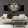 Quadro Decorativo Balança Da Justiça Direito 5 Peças - 3