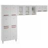 Cozinha De Aço Compacta Mirage New 11 Portas 6 Prateleiras Branco - Telasul - 1