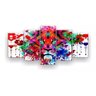 Quadro Decorativo Leão Psicodélico 129x61 Sala Quarto - 2