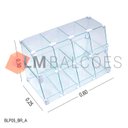 Ver imagem 2 de Baleiro Branco de Vidro Piramide - 0,60 X 0,30 X 0,25m