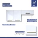 Ver imagem 6 de Lavanderia Modulada França 2 Armários Aéreos Kaiki Móveis