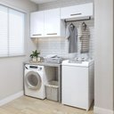 Ver imagem 1 de Lavanderia Modulada França 2 Armários Aéreos Kaiki Móveis
