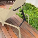 Ver imagem 4 de Kit 1 Espreguiçadeiras Catar Fendi + Mesa P/ Jardim e Piscina