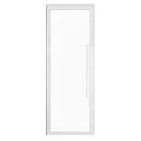 Ver imagem 1 de Porta de Alumínio Branco com Vidro Inteiro 8mm e Pux. Cmc Elegance-2.10 (a) X 0.90 (l)-lado Esquerdo