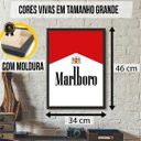 Ver imagem 2 de Quadro Decoração Raiz Marca Malboro Barbearia com Moldura