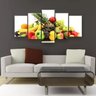 Quadro Decorativo Frutas Fundo Branco 129x61 Sala Quarto - 3