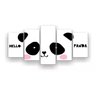 Quadro Decorativo Panda 5pc 129x61 - 3