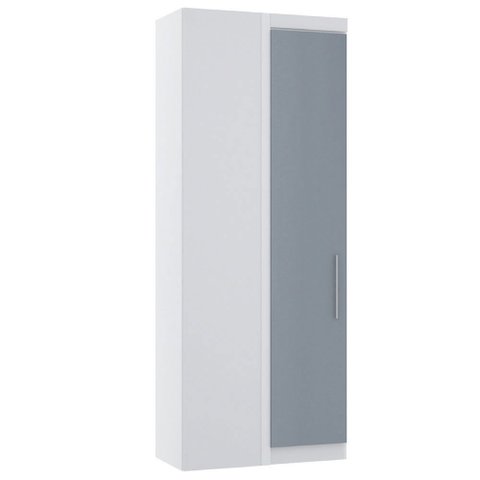 Guarda Roupa de Canto Reto Modulado 90cm 1 Porta Alpes Luciane Móveis