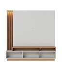 Ver imagem 3 de Estante Home Theater Humaitá Off White Matte Freijó com Aparador Riviera Freijó – Colibri