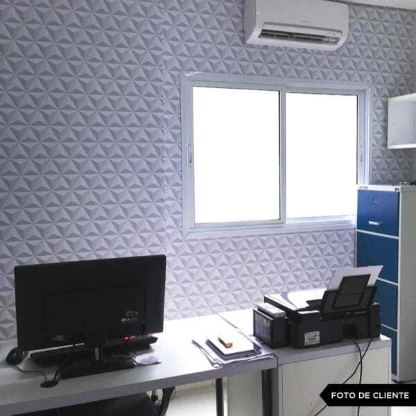 Papel de Parede Adesivo Triângulos 3D - 45x300 cm - 4