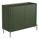 Ver imagem 1 de Buffet Sala de Jantar 2 Portas Brise 1 Gaveta Pés Industrial Dourado Naim I03 Musgo - Lyam