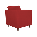Ver imagem 2 de Poltrona Cadeira Sofá Decorativa Isis Sala Estar Salão Beleza Suede Vermelho - LM DECOR