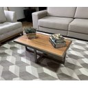 Ver imagem 2 de Mesa de Centro Retangular Paris Industrial Champagne com Mdf