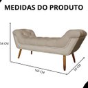 Ver imagem 6 de Recamier Sofá Divã Namoradeira Sienna 160cm Queen Suede