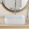 Cuba de Apoio Retangular para Banheiro Lavabo C01 Br37w Branco Granit Matte - Lyam - 4