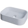 Cuba de Apoio Retangular para Banheiro Lavabo C01 Br37w Branco Granit Matte - Lyam - 1
