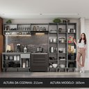 Ver imagem 5 de Armário De Cozinha Completa 320Cm Cinza Nice Madesa 03 Cinza