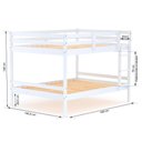 Ver imagem 4 de Beliche Casal Casal Slim Madeira Maciça Branco Housin