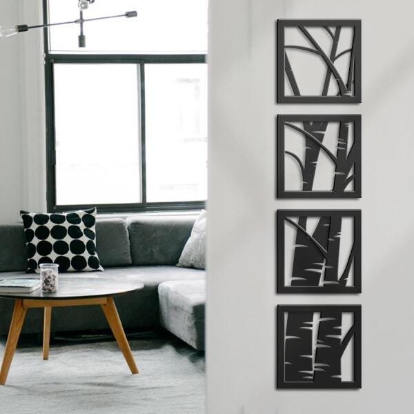 Quadros MDF Bambu - 1