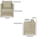 Ver imagem 2 de 3 Poltronas Madri Alumínio Corda Náutica Estofado 7 Trama Original