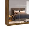 Guarda-Roupa Casal 3 Portas com Espelho Londres Flex Espresso Móveis - 7