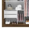 Guarda-Roupa Casal 3 Portas com Espelho Londres Flex Espresso Móveis - 9