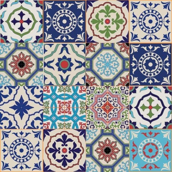 Adesivo de Azulejo Colorido II - 60x45 cm - 3