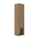 Ver imagem 5 de Conjunto Gabinete para Banheiro Suspenso com Cuba e Espelheira com Nichos em MDF 102cm Prime Yescasa Noce Marrom
