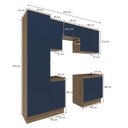 Ver imagem 4 de Lavanderia Modulada Kappesberg Celeste 7 Peças Nogueira/azul 230cm