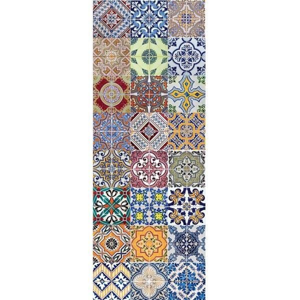 Adesivo de Azulejo Hidráulicos Coloridos II - 45x250 cm - 5