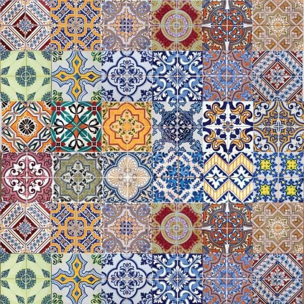 Adesivo de Azulejo Hidráulicos Coloridos II - 45x250 cm - 2
