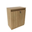 Ver imagem 2 de Armário Balcão Multiuso 60cm 2 Portas com Chave Compacto Tecnomobili- Amêndoa
