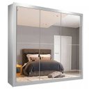Ver imagem 3 de Guarda-Roupa Casal 3 Portas com Espelho Londres Flex Espresso Móveis