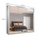 Ver imagem 4 de Guarda-Roupa Casal 3 Portas com Espelho Londres Flex Espresso Móveis
