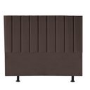 Ver imagem 2 de Cabeceira Estofada King 195CM Sophia Suede Marrom - D A DECOR D&A Decor